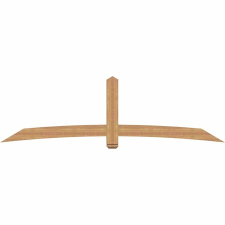 Ekena Millwork Bellingham Timber Gable Bracket, Western Red Cedar, 108"W x 31 1/2"H x 3 1/2"D x 5 1/2"F, 7/12 Pitch GBW108X31X0406BEL00SWR